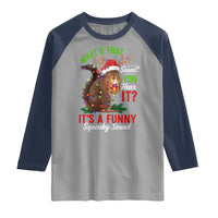 Funny Christmas Vacation Squirrel Movie Raglan Shirt Whats That Sound You Hear It It Is A Funny Squeaky Sound - Wonder Print Shop