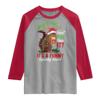 Funny Christmas Vacation Squirrel Movie Raglan Shirt Whats That Sound You Hear It It Is A Funny Squeaky Sound - Wonder Print Shop
