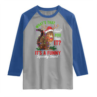Funny Christmas Vacation Squirrel Movie Raglan Shirt Whats That Sound You Hear It It Is A Funny Squeaky Sound - Wonder Print Shop