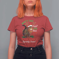 Funny Christmas Vacation Squirrel Movie T Shirt For Women Whats That Sound You Hear It It Is A Funny Squeaky Sound - Wonder Print Shop