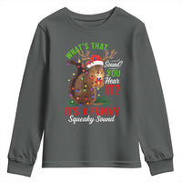 Funny Christmas Vacation Squirrel Movie Youth Sweatshirt Whats That Sound You Hear It It Is A Funny Squeaky Sound - Wonder Print Shop