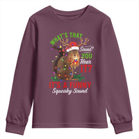 Funny Christmas Vacation Squirrel Movie Youth Sweatshirt Whats That Sound You Hear It It Is A Funny Squeaky Sound - Wonder Print Shop