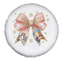 Jesus Christmas Coquette Bow Nativity Bible Verse Christian Spare Tire Cover - Wonder Print Shop