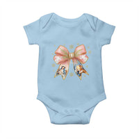 Jesus Christmas Coquette Bow Nativity Bible Verse Christian Baby Onesie - Wonder Print Shop