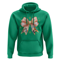 Jesus Christmas Coquette Bow Nativity Bible Verse Christian Hoodie - Wonder Print Shop