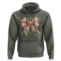 Jesus Christmas Coquette Bow Nativity Bible Verse Christian Hoodie - Wonder Print Shop