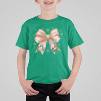 Jesus Christmas Coquette Bow Nativity Bible Verse Christian T Shirt For Kid - Wonder Print Shop