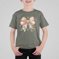 Jesus Christmas Coquette Bow Nativity Bible Verse Christian T Shirt For Kid - Wonder Print Shop