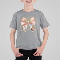 Jesus Christmas Coquette Bow Nativity Bible Verse Christian T Shirt For Kid - Wonder Print Shop