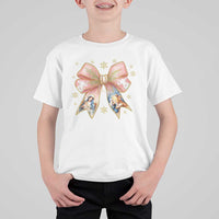 Jesus Christmas Coquette Bow Nativity Bible Verse Christian T Shirt For Kid - Wonder Print Shop