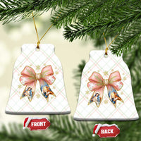 Jesus Christmas Coquette Bow Nativity Bible Verse Christian Ceramic Ornament - Wonder Print Shop