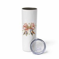 Jesus Christmas Coquette Bow Nativity Bible Verse Christian Skinny Tumbler - Wonder Print Shop