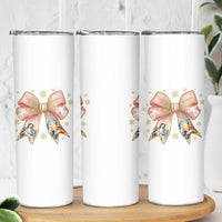 Jesus Christmas Coquette Bow Nativity Bible Verse Christian Skinny Tumbler - Wonder Print Shop