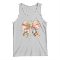 Jesus Christmas Coquette Bow Nativity Bible Verse Christian Tank Top - Wonder Print Shop