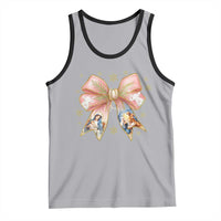 Jesus Christmas Coquette Bow Nativity Bible Verse Christian Tank Top - Wonder Print Shop