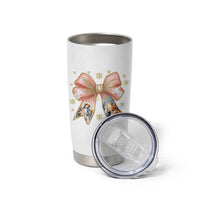 Jesus Christmas Coquette Bow Nativity Bible Verse Christian Tumbler Cup - Wonder Print Shop