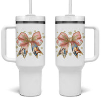 Jesus Christmas Coquette Bow Nativity Bible Verse Christian Tumbler With Handle - Wonder Print Shop
