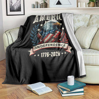 250 Years Of America Throw Blanket 250th American Anniversary Independence Bald Eagle - Wonder Print Shop
