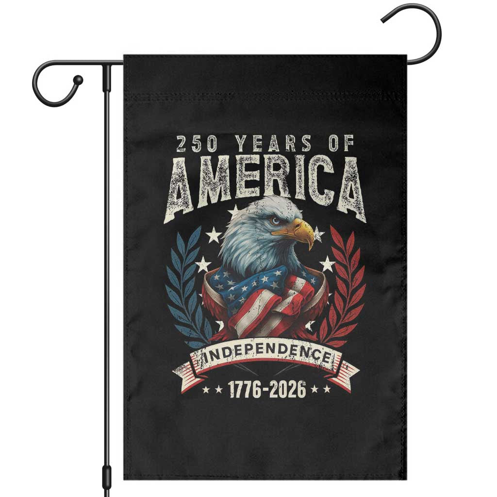 250 Years Of America Garden Flag 250th American Anniversary Independence Bald Eagle - Wonder Print Shop
