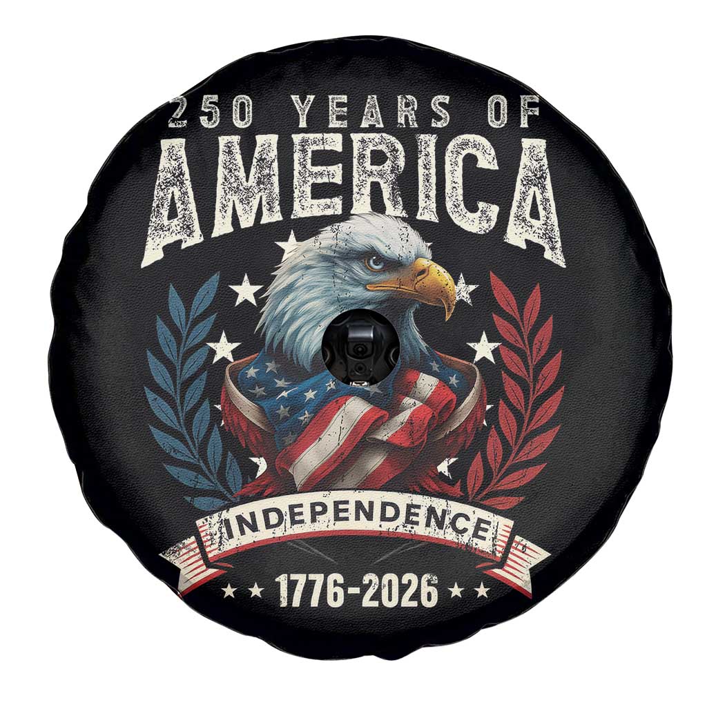 250 Years Of America Spare Tire Cover 250th American Anniversary Independence Bald Eagle - Wonder Print Shop