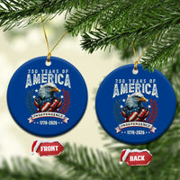 250 Years Of America Ceramic Ornament 250th American Anniversary Independence Bald Eagle - Wonder Print Shop