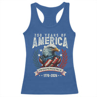 250 Years Of America Racerback Tank Top 250th American Anniversary Independence Bald Eagle - Wonder Print Shop