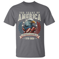 250 Years Of America T Shirt 250th American Anniversary Independence Bald Eagle - Wonder Print Shop