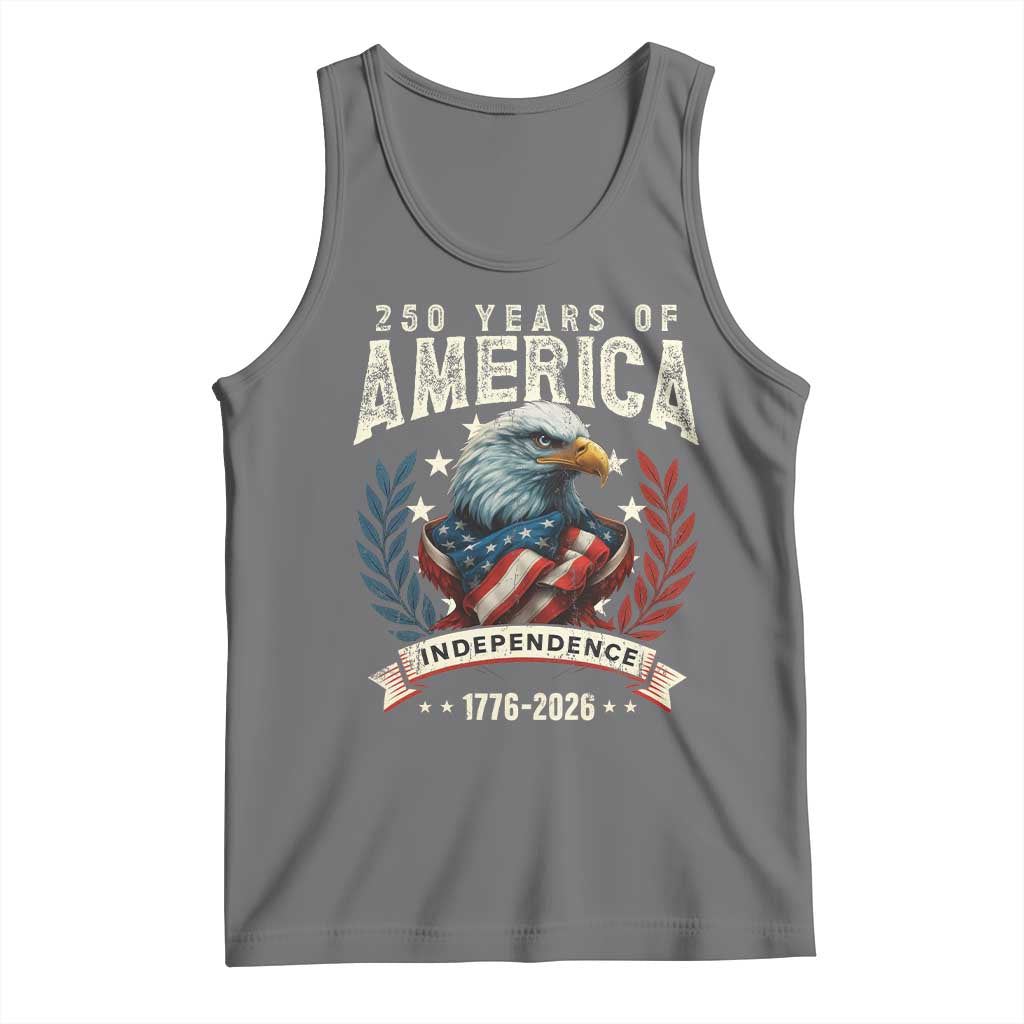 250 Years Of America Tank Top 250th American Anniversary Independence Bald Eagle - Wonder Print Shop