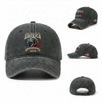250 Years Of America Washed Cotton Baseball Cap 250th American Anniversary Independence Bald Eagle