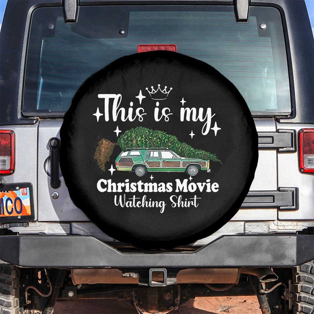 This Is My Christmas Movie Watching Spare Tire Cover Vintage Xmas Tree Car - Wonder Print Shop