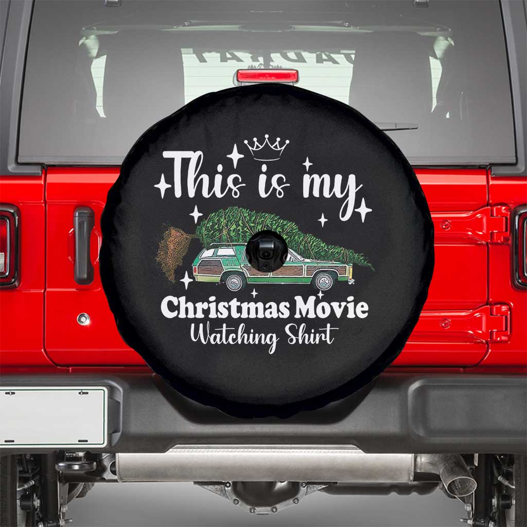 This Is My Christmas Movie Watching Spare Tire Cover Vintage Xmas Tree Car - Wonder Print Shop