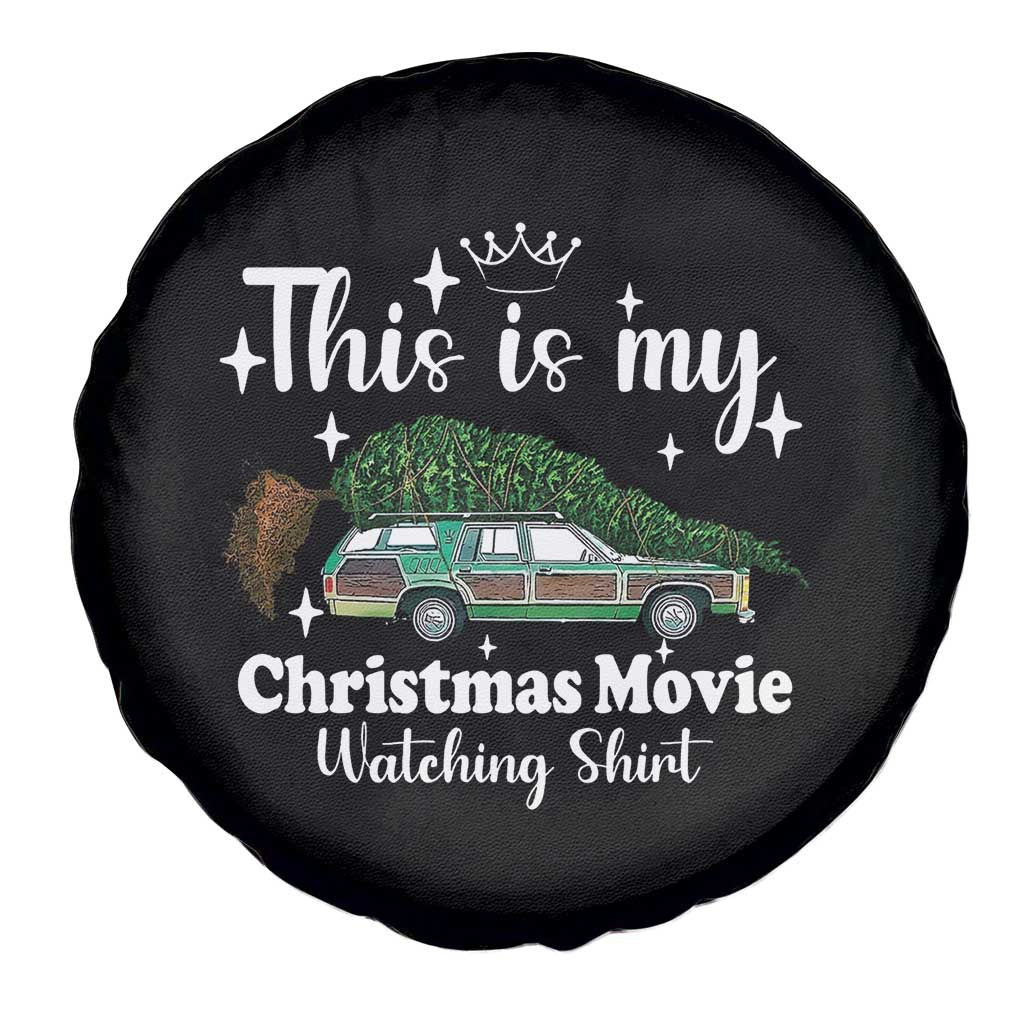 This Is My Christmas Movie Watching Spare Tire Cover Vintage Xmas Tree Car - Wonder Print Shop