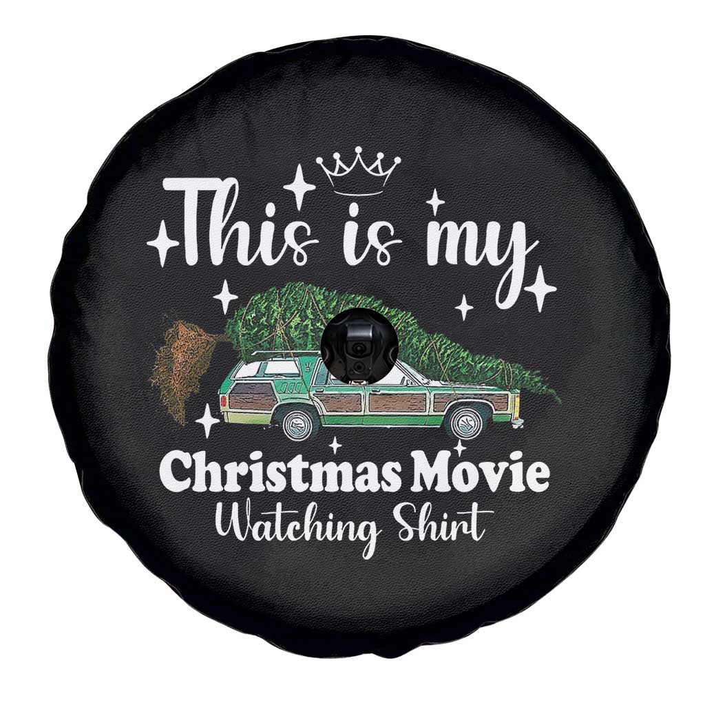 This Is My Christmas Movie Watching Spare Tire Cover Vintage Xmas Tree Car - Wonder Print Shop