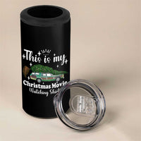 This Is My Christmas Movie Watching 4 in 1 Can Cooler Tumbler Vintage Xmas Tree Car - Wonder Print Shop