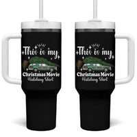 This Is My Christmas Movie Watching Tumbler With Handle Vintage Xmas Tree Car - Wonder Print Shop