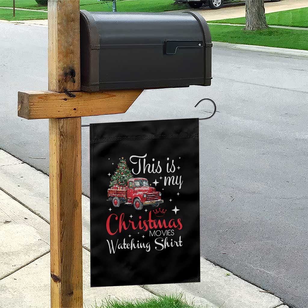 This Is My Christmas Movie Watching Garden Flag Vintage Red Truck - Wonder Print Shop