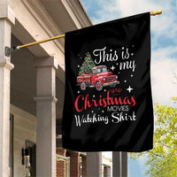 This Is My Christmas Movie Watching Garden Flag Vintage Red Truck - Wonder Print Shop