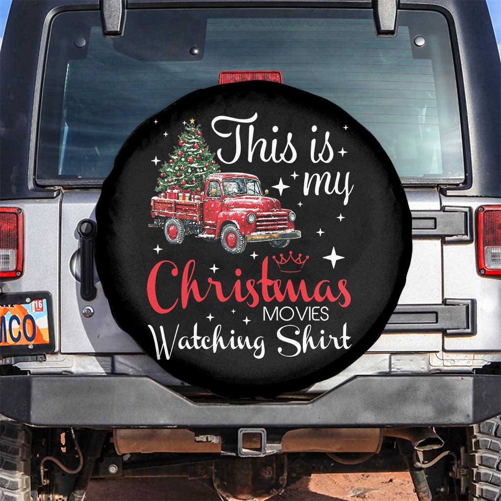 This Is My Christmas Movie Watching Spare Tire Cover Vintage Red Truck - Wonder Print Shop