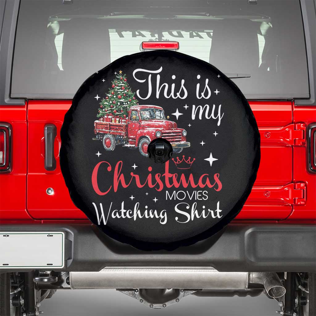 This Is My Christmas Movie Watching Spare Tire Cover Vintage Red Truck - Wonder Print Shop