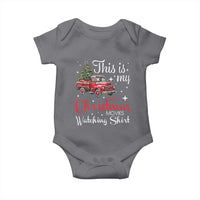This Is My Christmas Movie Watching Baby Onesie Vintage Red Truck - Wonder Print Shop