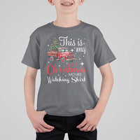 This Is My Christmas Movie Watching T Shirt For Kid Vintage Red Truck - Wonder Print Shop