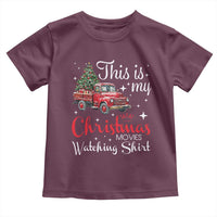 This Is My Christmas Movie Watching Toddler T Shirt Vintage Red Truck - Wonder Print Shop