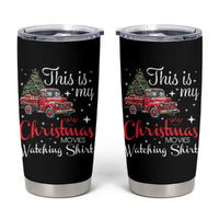 This Is My Christmas Movie Watching Tumbler Cup Vintage Red Truck - Wonder Print Shop