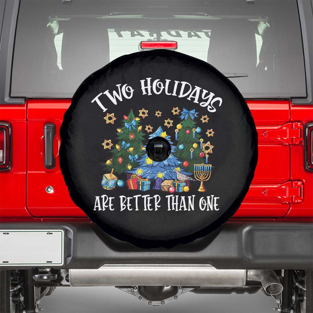 Christmas Hanukkah Spare Tire Cover Two Holidays Are Better Than One Christmukkah Tree - Wonder Print Shop
