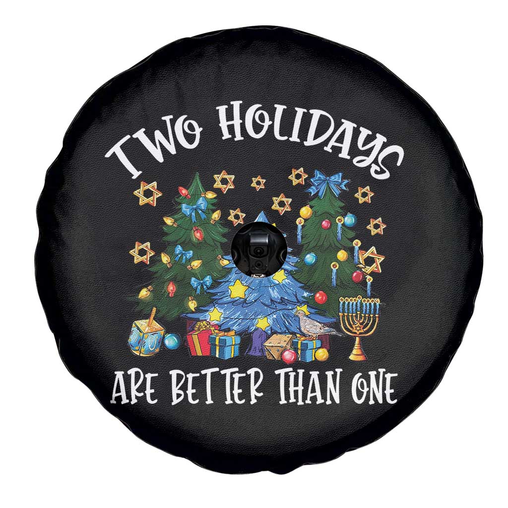 Christmas Hanukkah Spare Tire Cover Two Holidays Are Better Than One Christmukkah Tree - Wonder Print Shop