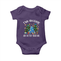 Christmas Hanukkah Baby Onesie Two Holidays Are Better Than One Christmukkah Tree - Wonder Print Shop