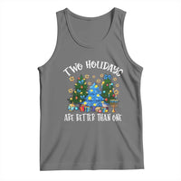 Christmas Hanukkah Tank Top Two Holidays Are Better Than One Christmukkah Tree - Wonder Print Shop