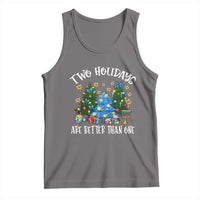 Christmas Hanukkah Tank Top Two Holidays Are Better Than One Christmukkah Tree - Wonder Print Shop