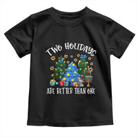 Christmas Hanukkah Toddler T Shirt Two Holidays Are Better Than One Christmukkah Tree - Wonder Print Shop