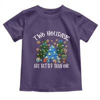 Christmas Hanukkah Toddler T Shirt Two Holidays Are Better Than One Christmukkah Tree - Wonder Print Shop